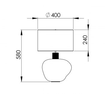 Peters Leuchten Abmessungen KERAMIK 58