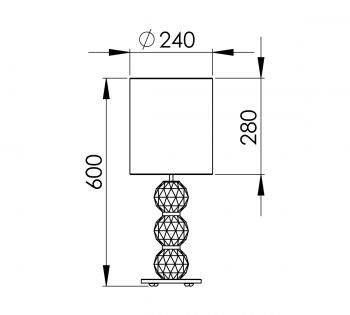 Peters Leuchten Abmessungen ATHENE 60