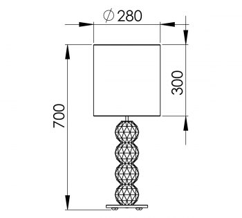 Peters Leuchten Abmessungen ATHENE 70