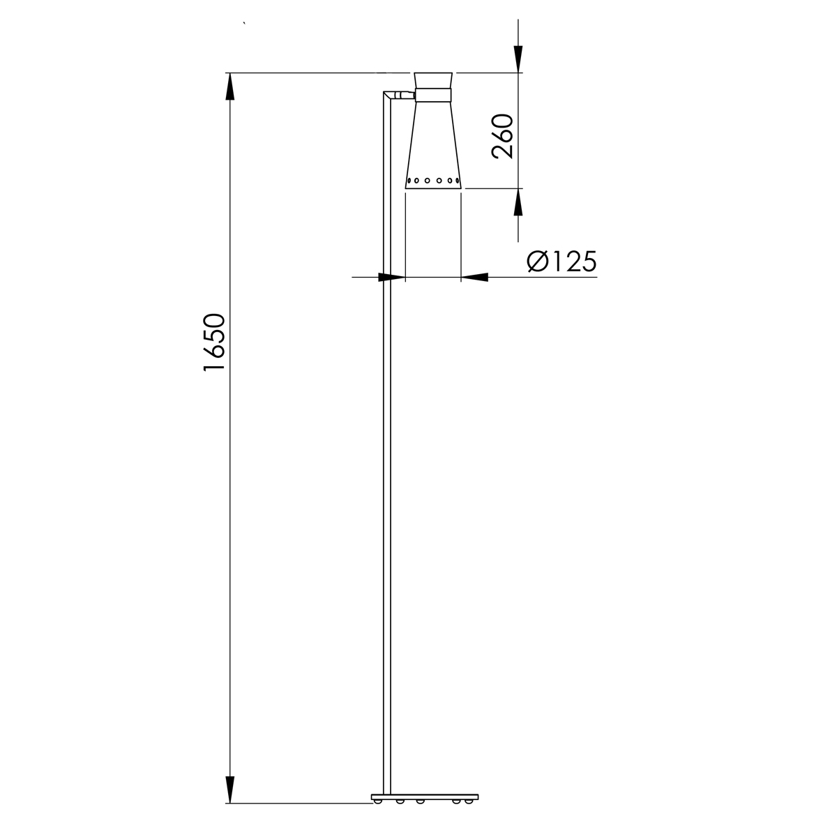 Abmessungen DIANA 165