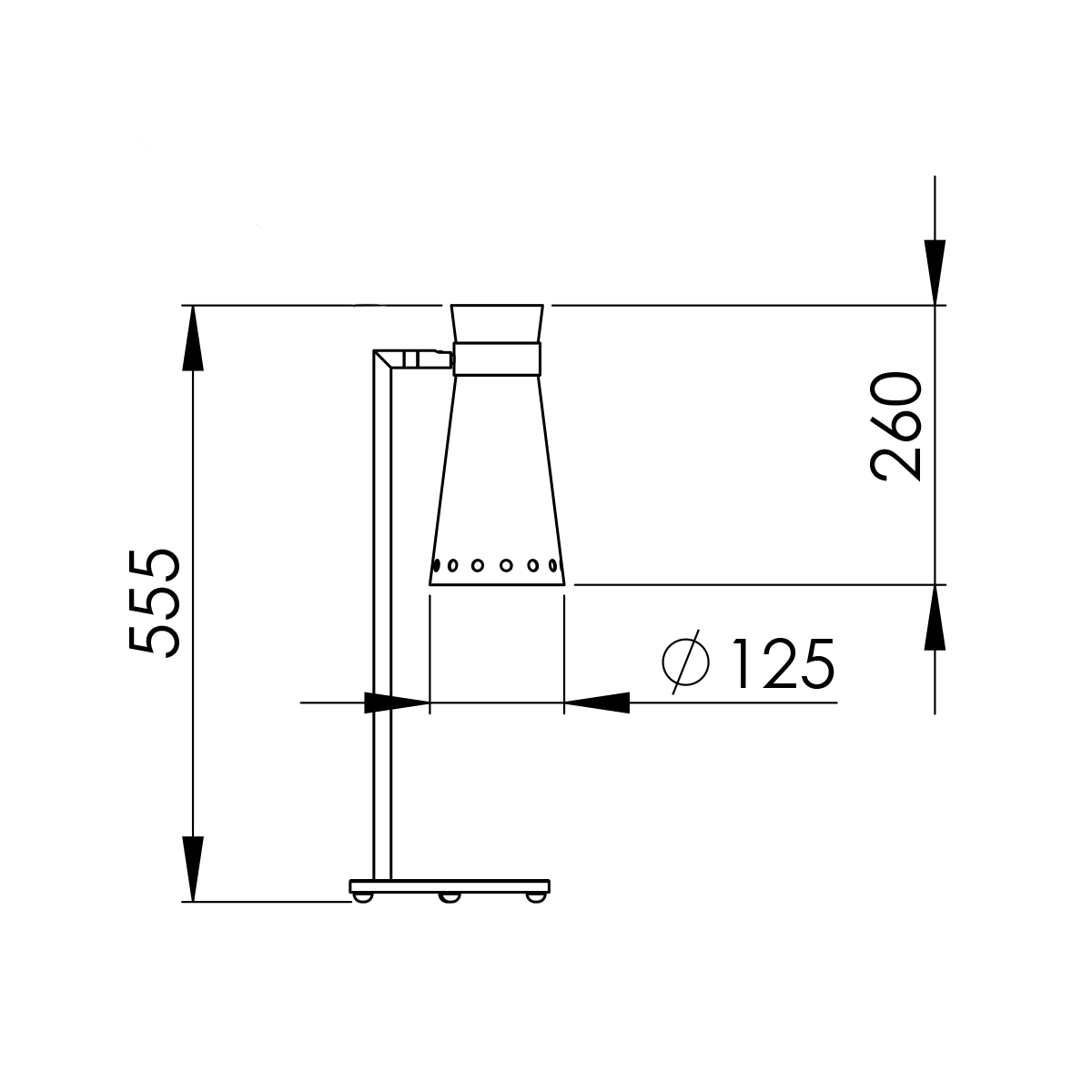 Abmessungen DIANA 55