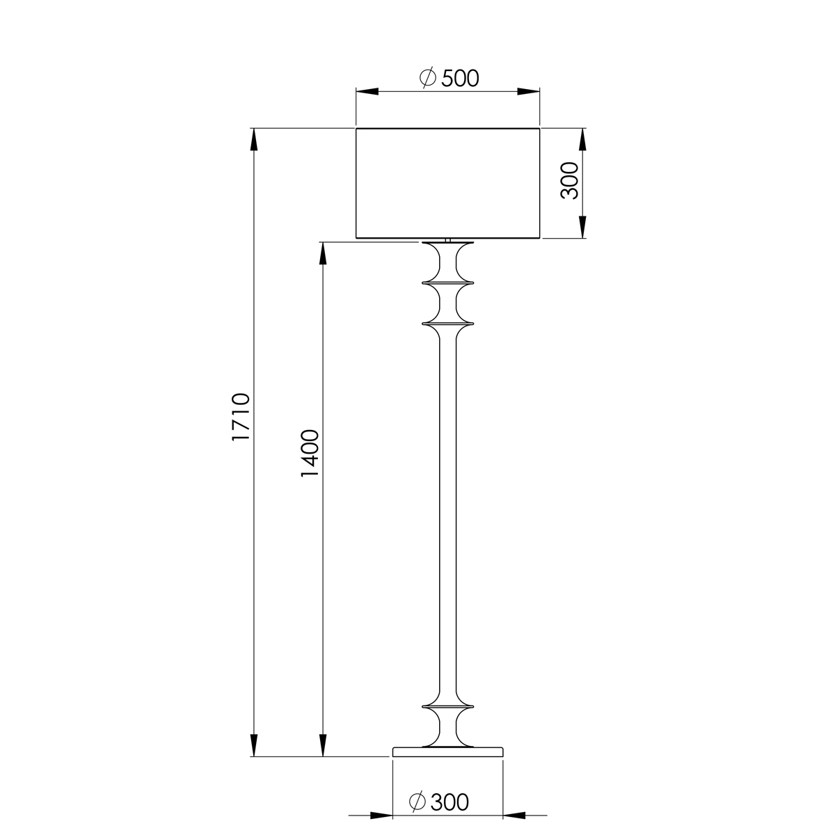Peters Leuchten Abmessungen JEAN 171
