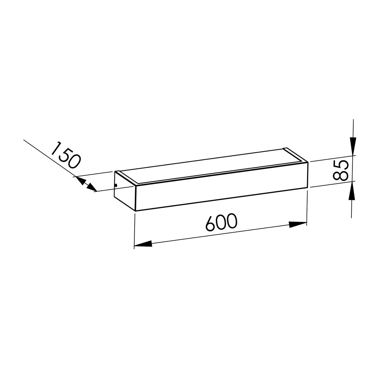 Peters Leuchten Abmessungen KANT 60 T