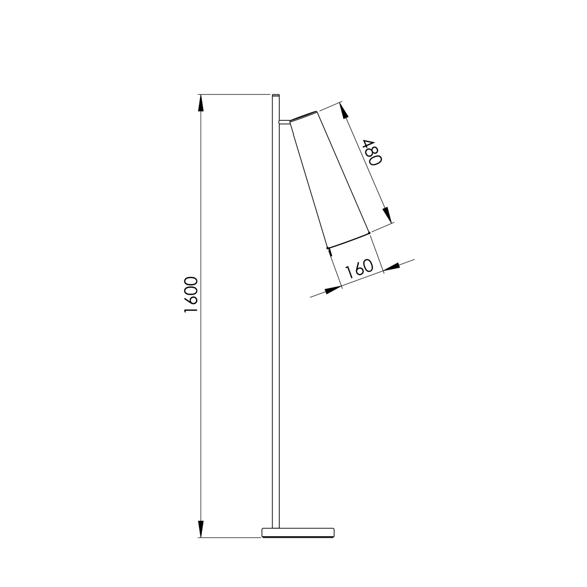 Peters Leuchten Abmessungen LEMURES 160