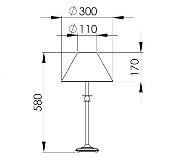 Peters Leuchten Abmessungen PALAZZO 58
