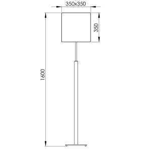 Peters Leuchten Abmessungen QUADRO H 160