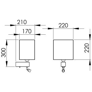 Abmessungen QUADRO H 23.1