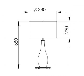 Peters Leuchten Abmessungen SHOGUN 2