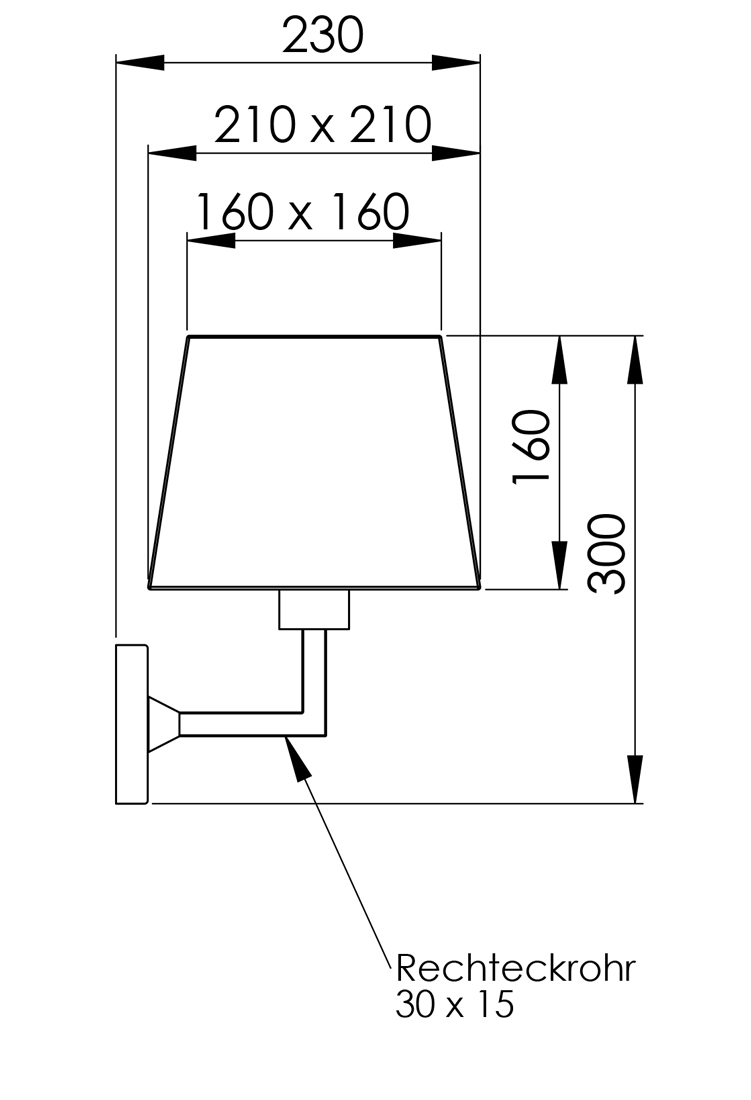Peters Leuchten Abmessungen CABUS 23
