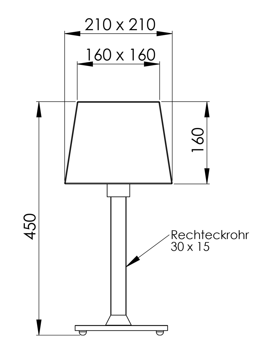 Peters Leuchten Abmessungen CABUS 45
