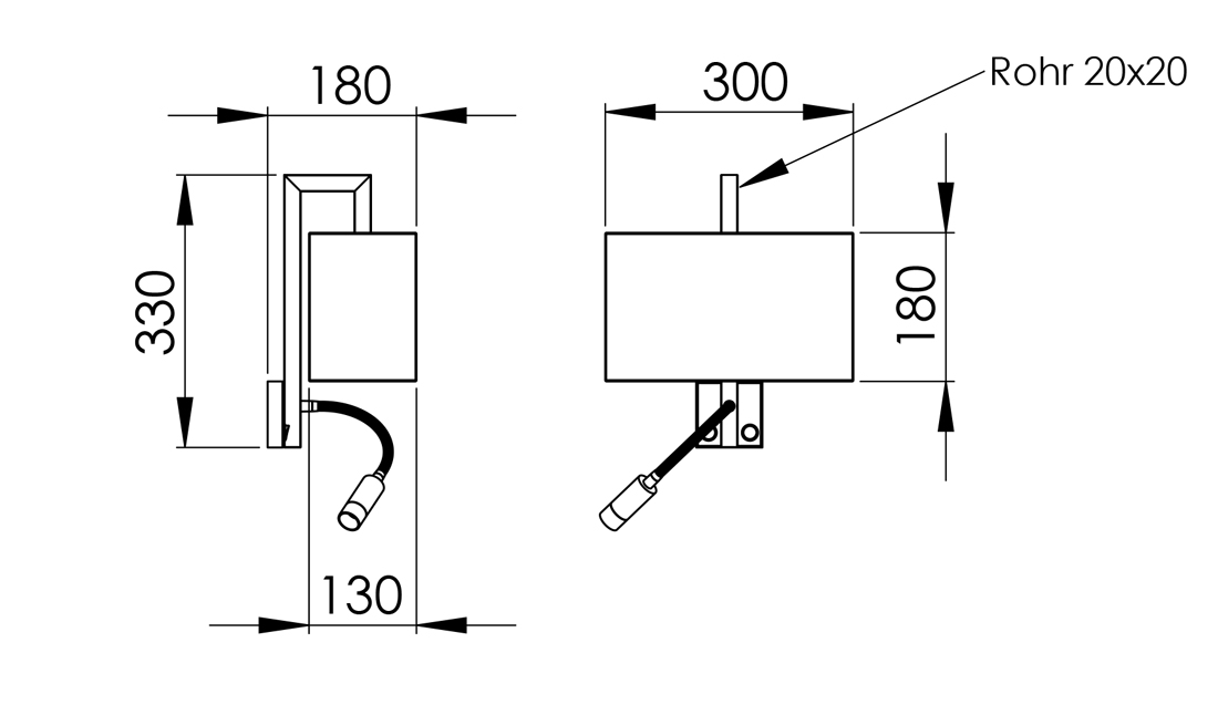 Abmessungen CALDA 18.5