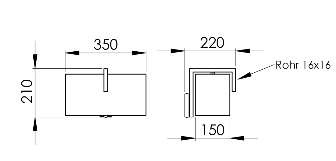 Peters Leuchten Abmessungen DUO 22