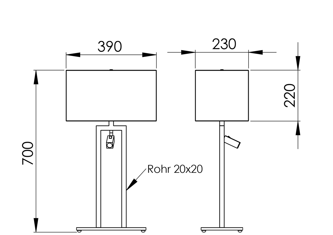 Abmessungen DUO 70.3S