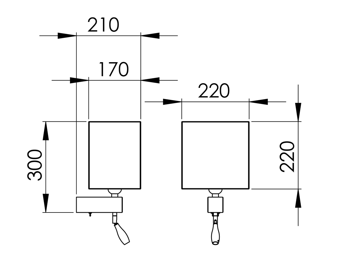 Abmessungen QUADRO M 23.8