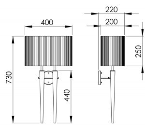 Peters Leuchten Abmessungen RASMUS 22
