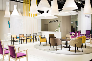 Beleuchtung Messestand der Brunner Altenpflegemesse in Nürnberg